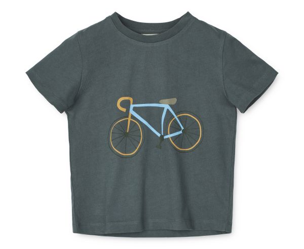 Liewood Apia T-Shirt Bicycle Whale Blue