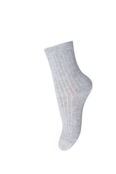 mp Denmark Ripp Socken 491 Grey Melange