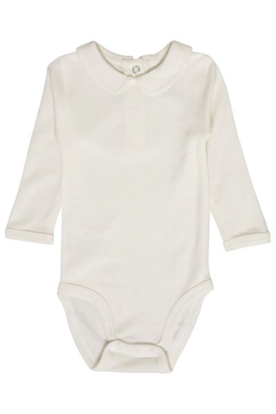 Hust & Claire Langarm Body Beate Wolle/Bambus Off White