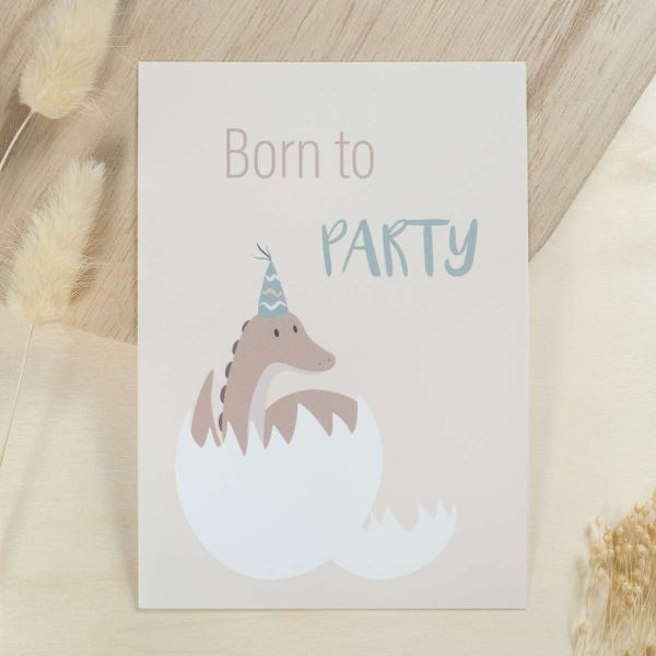 mintkind Postkarte Born to Party